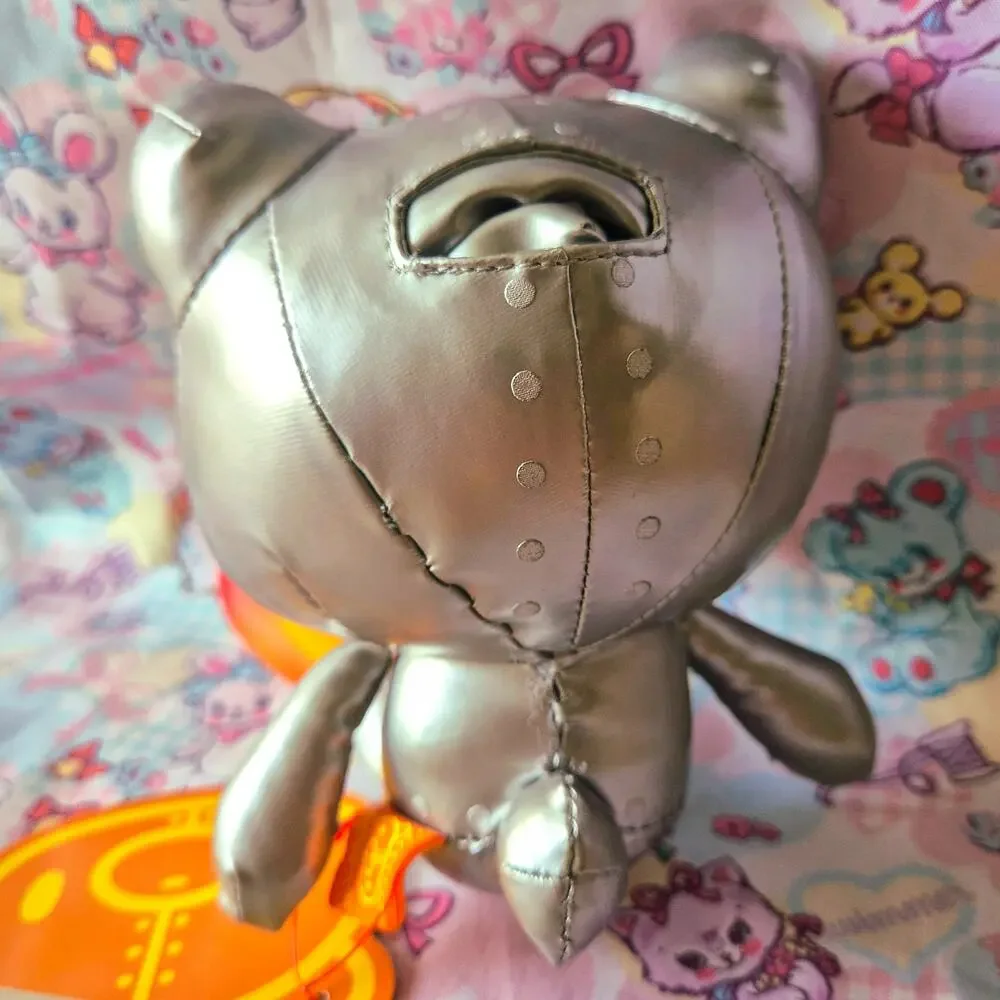 2002 CHAX Kumakikai Silver Robot Bear Plush